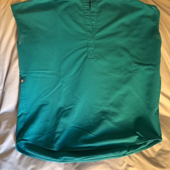 Women's Teal Rafaela Oversized Scrub Top - XS + Yola Skinny Scrub Pants - S - Picture 4 of 4
